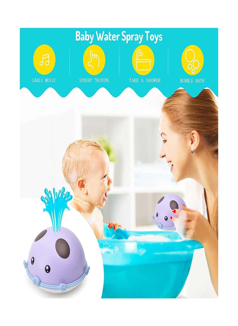 Colorful LED Light Music Bath Toy, Induction Spray Water Sprinkler for Toddlers and Infants, Fun Bathtub Toy for Kids, Enjoyable Bath Time Experience for Babies