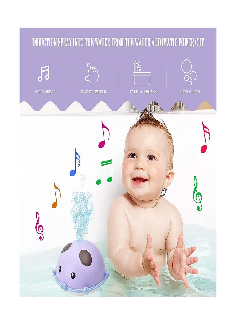 Colorful LED Light Music Bath Toy, Induction Spray Water Sprinkler for Toddlers and Infants, Fun Bathtub Toy for Kids, Enjoyable Bath Time Experience for Babies