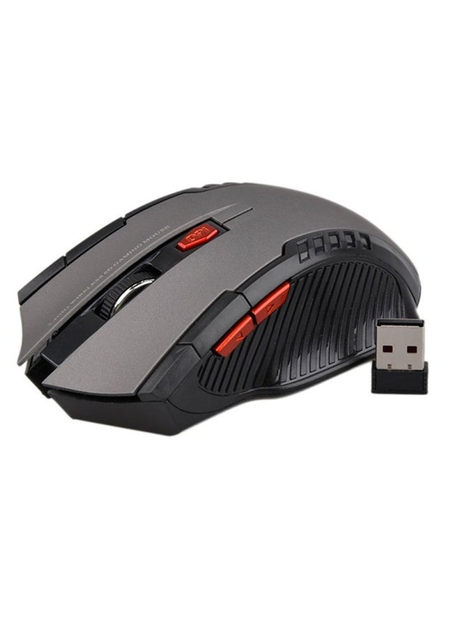 Wireless Optical Gaming Mouse，2.4GHz Wireless Optical Mouse Game Mice with USB Receiver Mause for PC Office Laptops (Black)