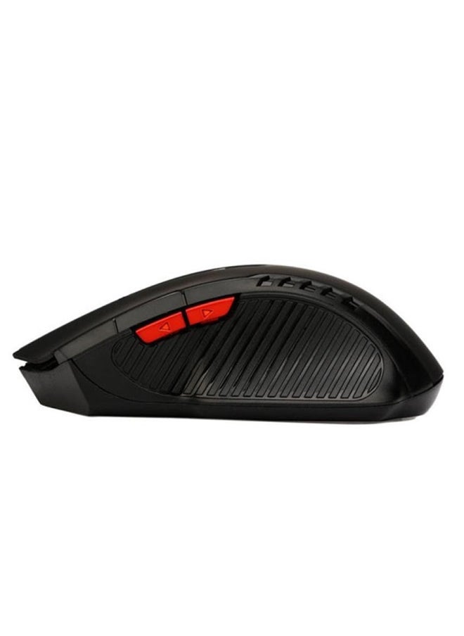 Wireless Optical Gaming Mouse，2.4GHz Wireless Optical Mouse Game Mice with USB Receiver Mause for PC Office Laptops (Black)