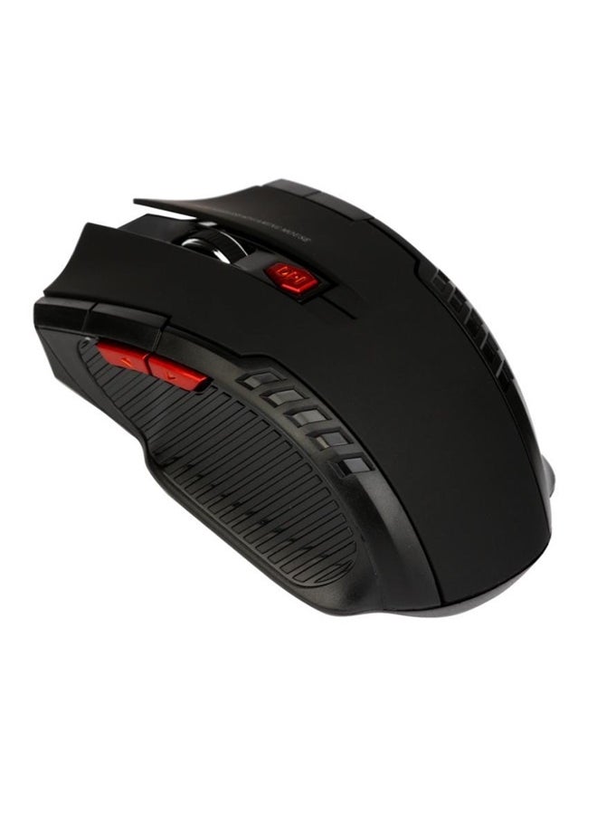 Wireless Optical Gaming Mouse，2.4GHz Wireless Optical Mouse Game Mice with USB Receiver Mause for PC Office Laptops (Black)