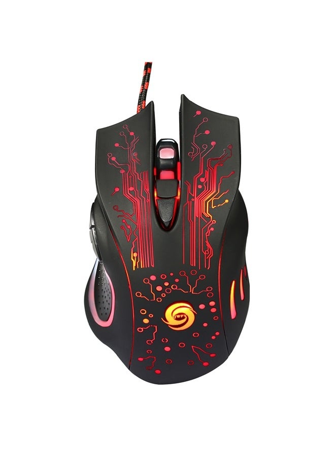 USB Wired Gaming Mouse， Ergonomic Gamer Optical Mouse