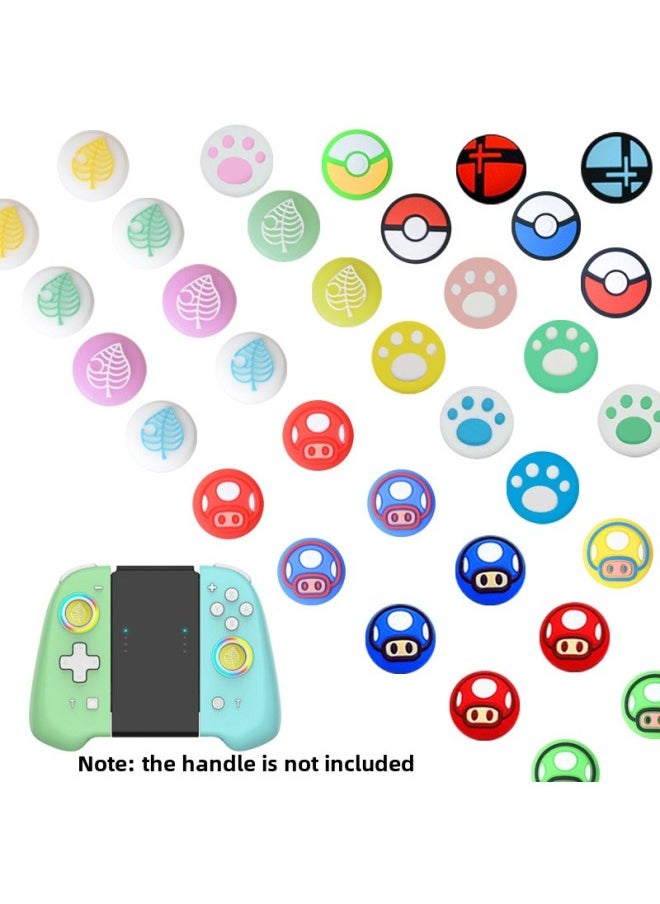Nintendo Switch Handle Button Cap Joy-con Silicone Protective Cap Switch Game Theme Silicone Cap-Product Color:65
