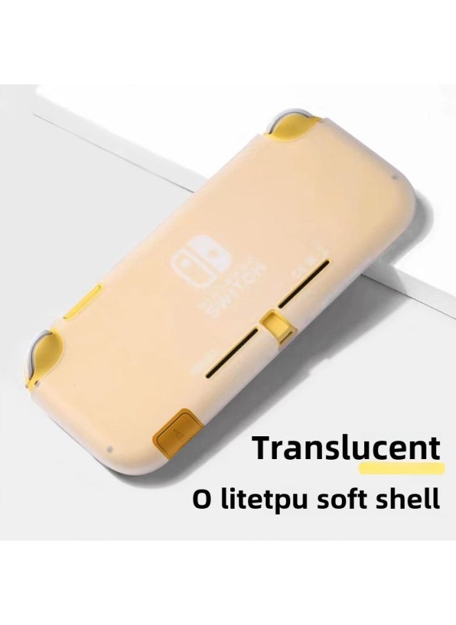 Switchlite Glitter Case Nintendo LITE Clear Glitter Soft Case TPU Crystal Clear Soft Case-Product Color:Frosted Semi-transparent-lite Material Shell-soft Shell