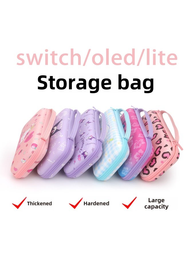 Nintendo Swich Storage Bag OLED Storage Bag EVA Hard Bag Thickened Hard Protective Case Suit-Product Color:Cute Rabbit-ns/battery Life Version/oled Storage Bag