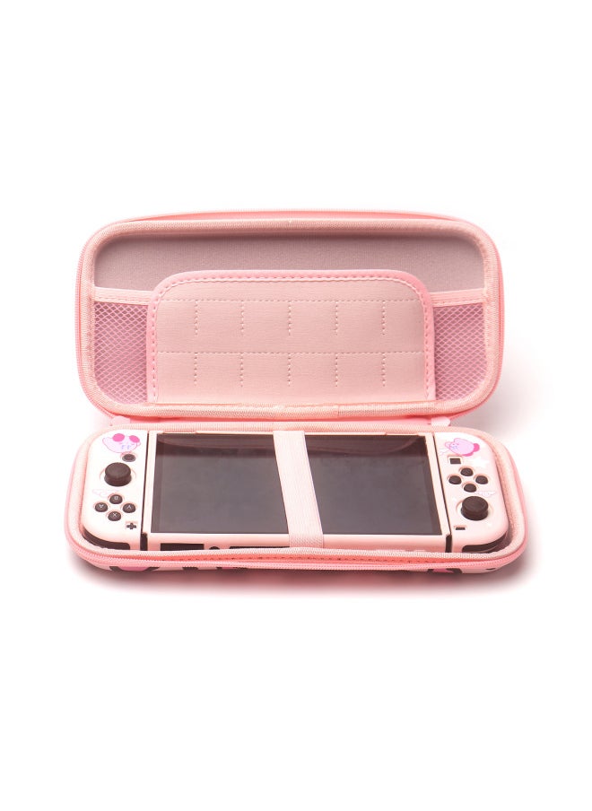 Nintendo Swich Storage Bag OLED Storage Bag EVA Hard Bag Thickened Hard Protective Case Suit-Product Color:Cute Rabbit-ns/battery Life Version/oled Storage Bag