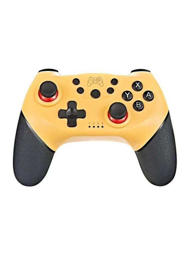 Nintendo Switch Pro Bluetooth Wireless Game Controller Vibration For Ns Lite Call Function Digital Computer Gaming Joystick-Product Color:Yellow