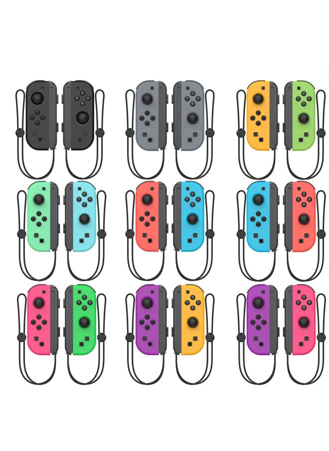 Nintendo NS Switch Left And Right Handle Neutral Joycon Small Handle One-button Wake-up Support Fitness Ring-Product Color:Splatoon