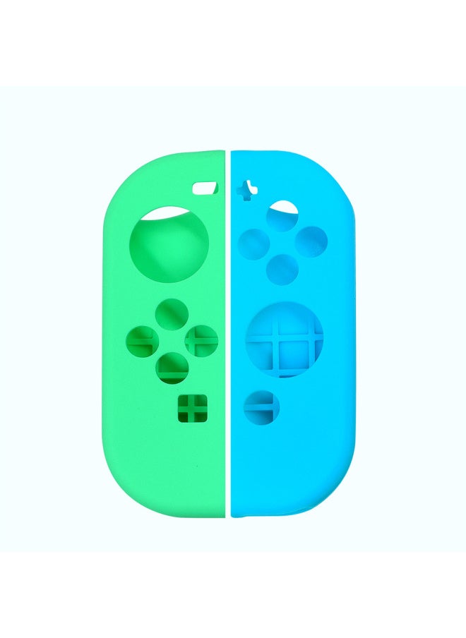 Nintendo Switch Protective Cover Switch Joycon Silicone Cover Switch Handle Protective Shell Spray-Product Color:Blue With Yellow