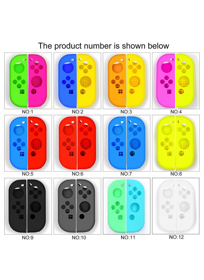 Nintendo Switch Protective Cover Switch Joycon Silicone Cover Switch Handle Protective Shell Spray-Product Color:Blue With Yellow