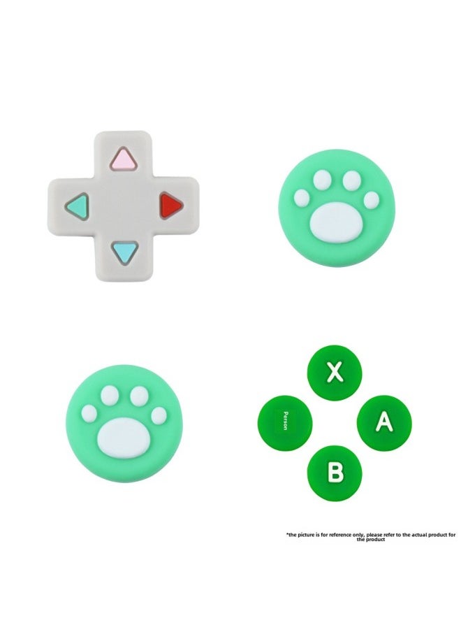 Nintendo Switch/oled Silicone Key Stickers NS Rocker Cap Cross Direction Key Cap Game Machine Accessories-Product Color:Slight Color Difference/it Is Recommended Not To Shoot
