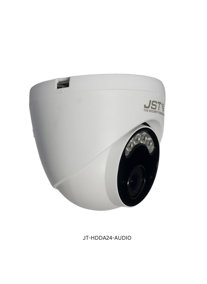 JST 3MP IR Dome Security Camera 36mm Fixed Lens Max 2530fps at 24MP DayNight ICR IR Range of 20 Mtrs Smart IR JTAHD30DWL