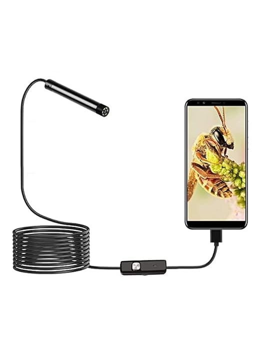 BLUELEX 5m Waterproof Snake Camera 6 LED Borescope Security Camera with 5m Wire for Android Phone PC and Notebook