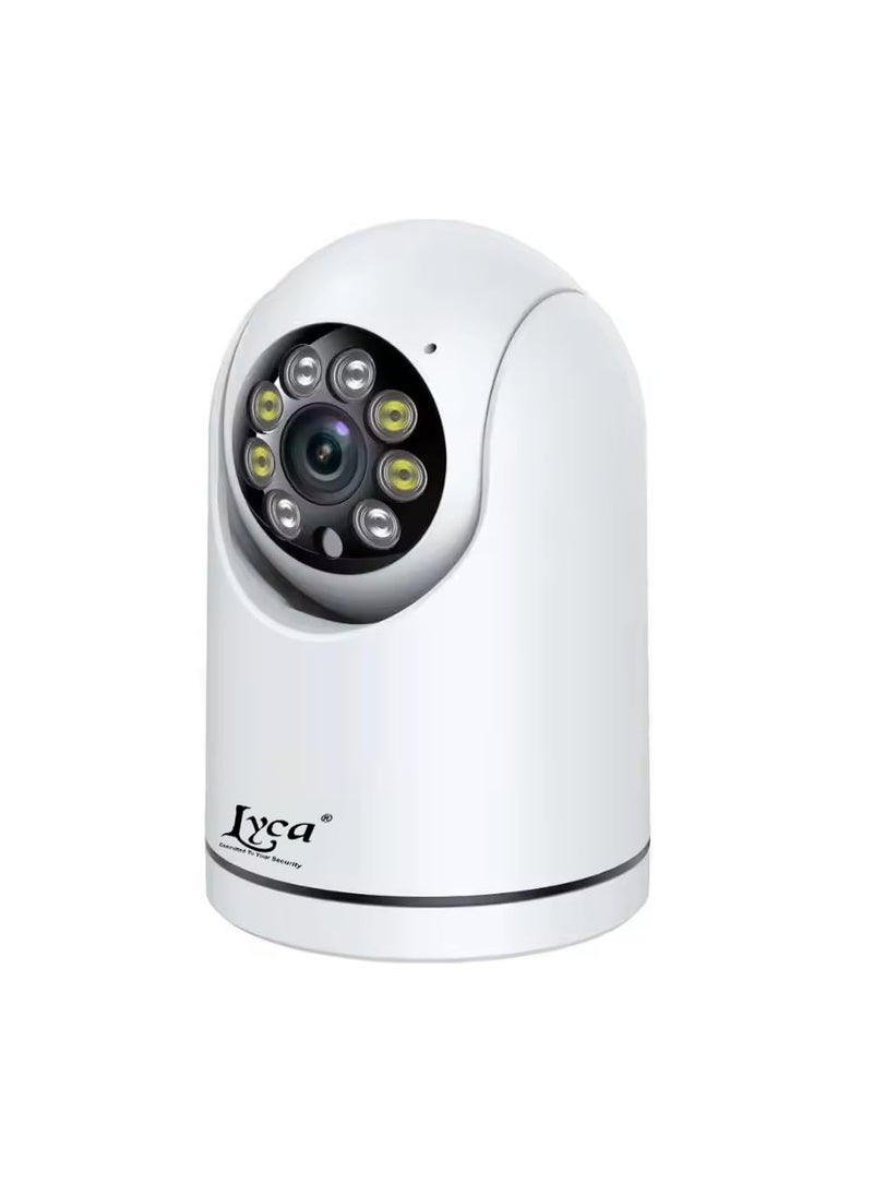 Lyca 3 MP Wireless WiFi AI Smart Security Camera Indoor HD Resolution Two Way intercom Dual Light Souce Mode PTZ Function Humanoid Tracking Color Night Vision