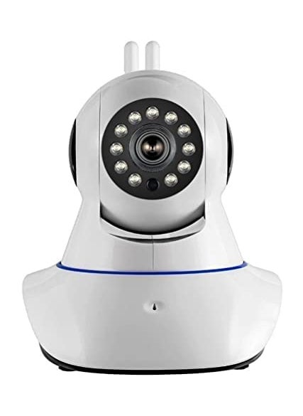 SNARIYOVSN V380 Pro HD 1080P Night Vision Wireless WiFi IP Camera with 2 Way Audio and Up to 64GB SD Card Supports for Indoor Outdoor White