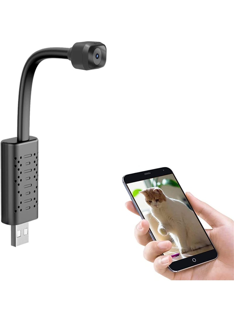 STELO WiFi Mini Flexi Neck Camera Smart Secret WiFi Camera 1080p HD USB Universal Interface Audio Video Recorder