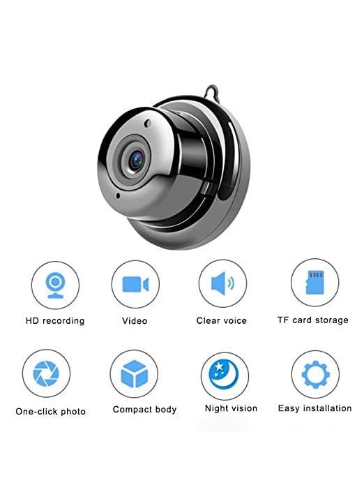 Favone Hidden CCTV Security with Microphone Cloud Based Storage IP Camera Night View Two Way Communication 64GB Card Supports