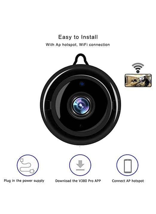 Favone Hidden CCTV Security with Microphone Cloud Based Storage IP Camera Night View Two Way Communication 64GB Card Supports