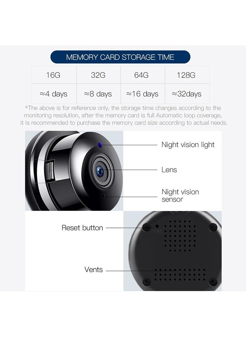Favone Hidden CCTV Security with Microphone Cloud Based Storage IP Camera Night View Two Way Communication 64GB Card Supports