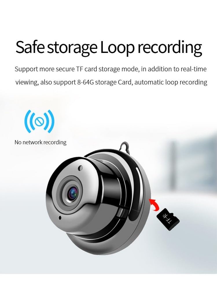 AJUK FHD 1080P WiFi Security Camera Night Vision TwoWay Audio Loop Recording Motion Detection CCTV IP Cam