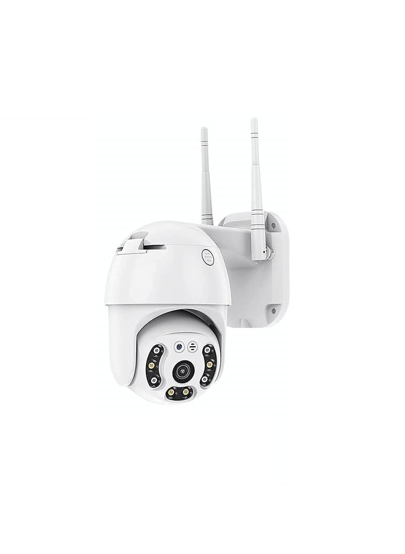Visicube WiFi IP CCTV Security Camera 1080P 12mp Ptz Outdoor Ip66 Waterproof Pan Tilt Speed Dome Home Surveillance Camera with Motion Detection Colour Night Vision CCTV Camera with Adapter