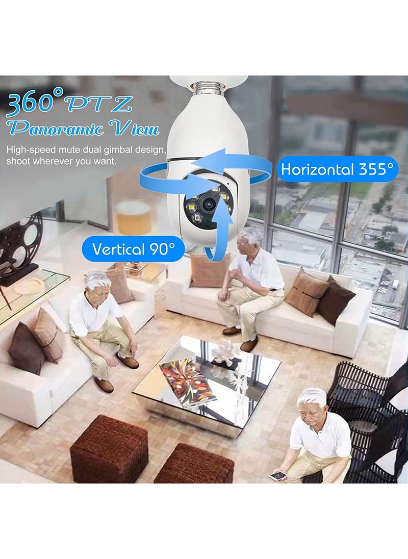 SIOVS WiFi Outdoor Mini PTZ Camera Bulb Full HD 1080P Wireless WiFi IP Camera Security Camera