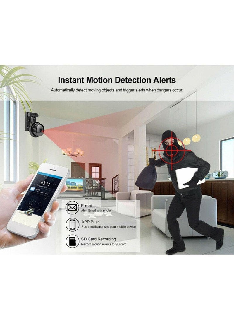 GARYVIZ Wireless Indoor Smart Home Security 1080p CCTV Hidden Camera 24x7 Continuous Recording with Motion Sensor Auto Tracking Smart Motion Detection and Alarm CCTV Spy Camera