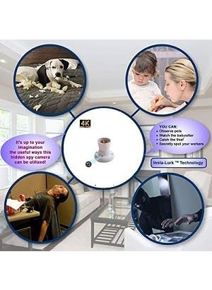 Asleesha WiFi Bulb Holder Camera 1080p WiFi Wireless Cam Mini Smart Security Camera with Video Recording HD Voice Quality