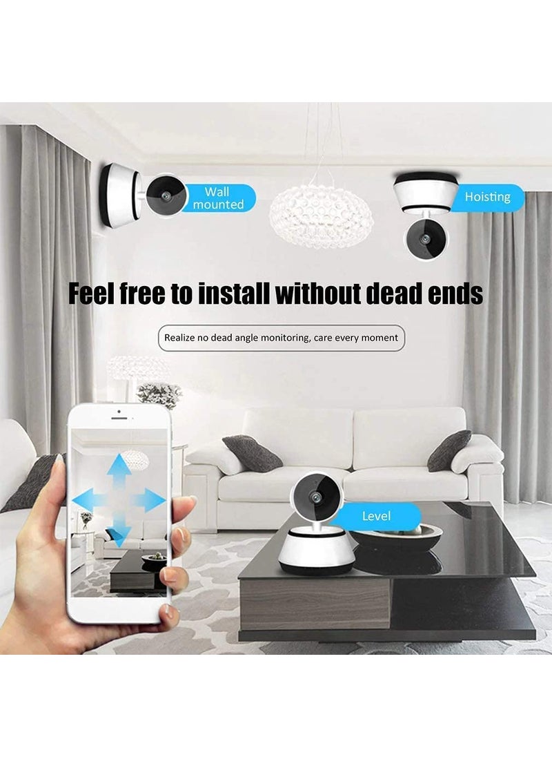 SNARIYOVSN V380 Mini IP Smart Wireless WiFi 1080P CCTV Smart Calling Alarm Night Vision Net IP 360 Degree Camera for Home Indoor Outdoor WhiteBlack Camera71