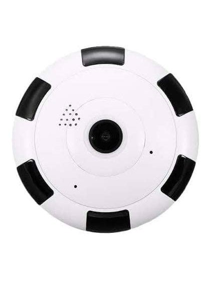 MatLogix Fish Eye Black Circle Wireless 360 Panoramic WiFi IP Camera with Infrared Night VisionLive ViewTwo Way Communication Motion Detection Remote View On Mobile