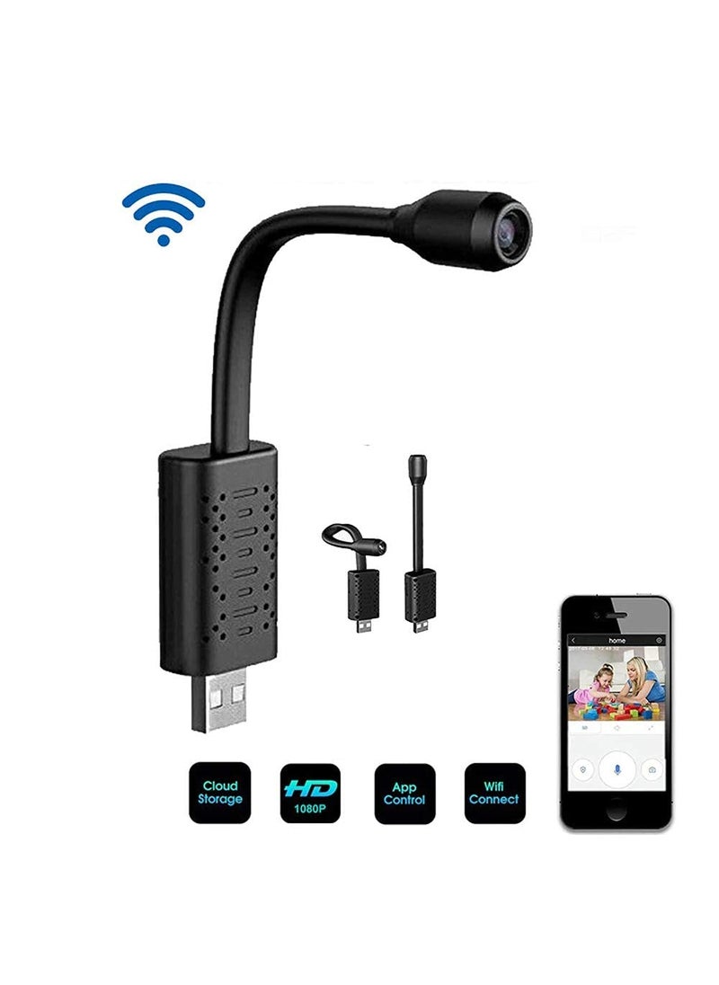 SMARS WiFi 920x1080p HD 100 Viewing Area Security Camera WiFi Spy Camera for Home Hidden Wireless IP Cam Black