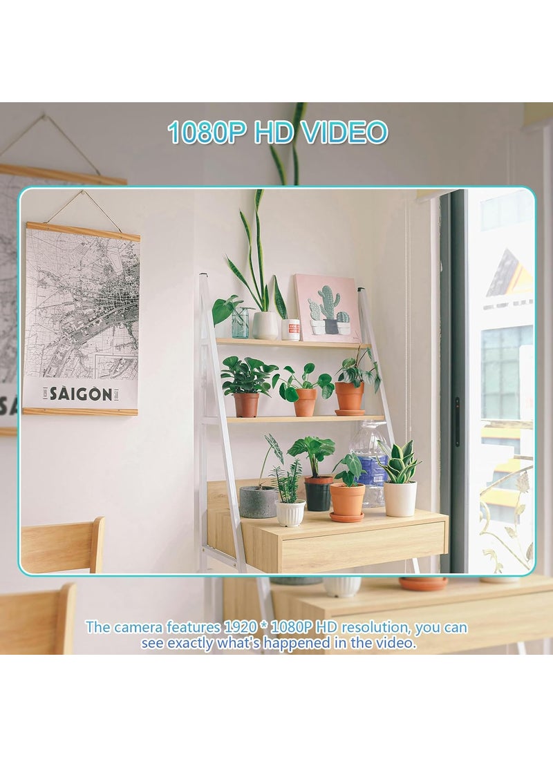 OKEYTECH Wired 1080p Full HD Camera Work 24 Hours with Power Audio and Video Recording Charger with 128GB SD Card No WiFi Needed