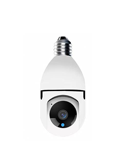 MatLogix Security WiFi Outdoor Wireless 2MP CCTV Bulb Camera Full HD 1080P IP Camera Home Surveillance CCTV Cameras with Motion Detection AlarmTwo Way Audio PTZ Dome Camera