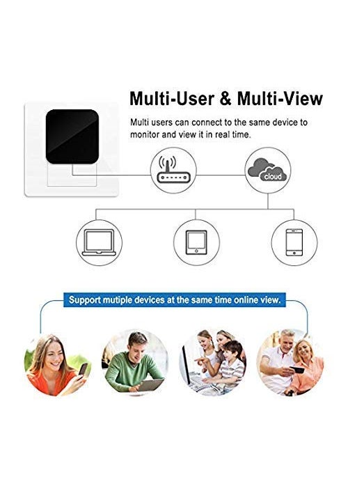 Wukama 4K Charger Camera WiFi 1920PX1080P HD USB Wall Charger WiFi Camera for Security Surveillance Motion Detection Remote Viewing