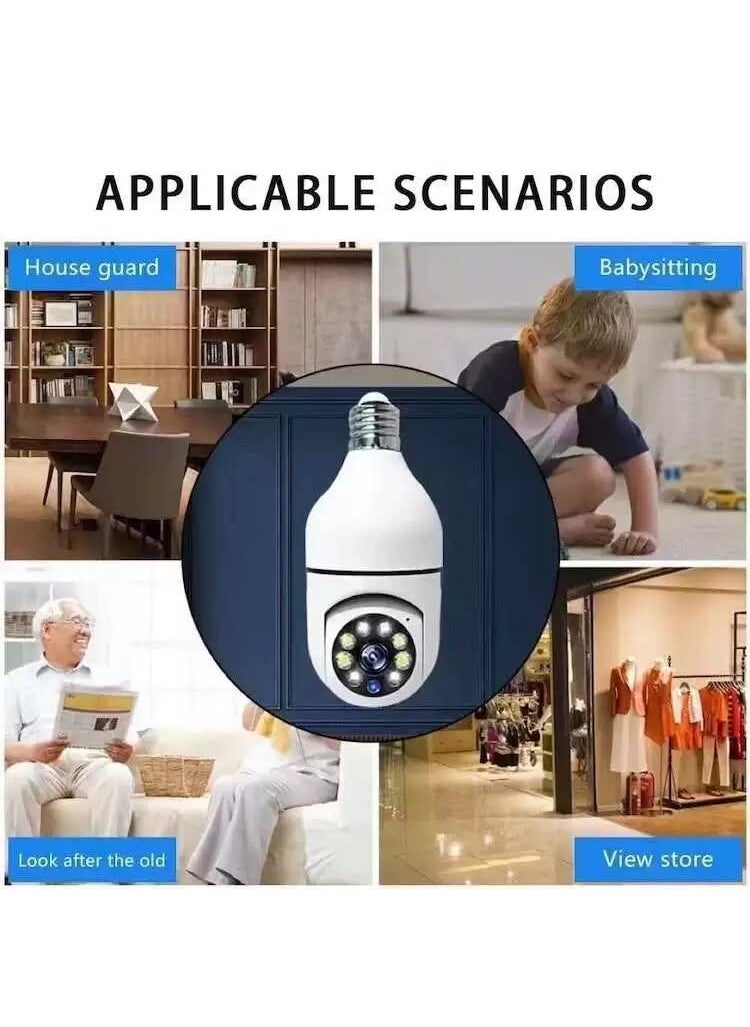 SIOVS WiFi Outdoor Mini PTZ HD Camera Bulb Full HD 1080P Wireless WiFi IP Camera Security Camera