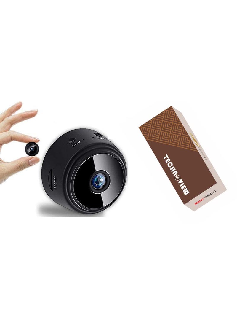 TECHNOVIEW Diamond Series Mini Magnet Camera WiFi Wireless HD 1080P Camera for Home Small Security Camera Night Vision Motion Detection Builtin Battery V380 Pro App