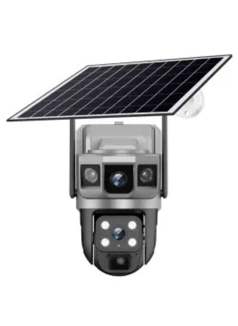 VTS02-WIFI-GEEK SPACE DUAL LENS SOLAR CAMERA WITH THREE VIDEO SCREEN