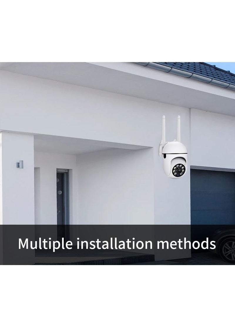 OneXsale Outside Camera Wireless Security Camera WiFi 24ghz 1080p Security Cameras Wireless OutdoorIndoor Full Color Day and Night Motion Detection Dome Surveillance Cameras 360 View