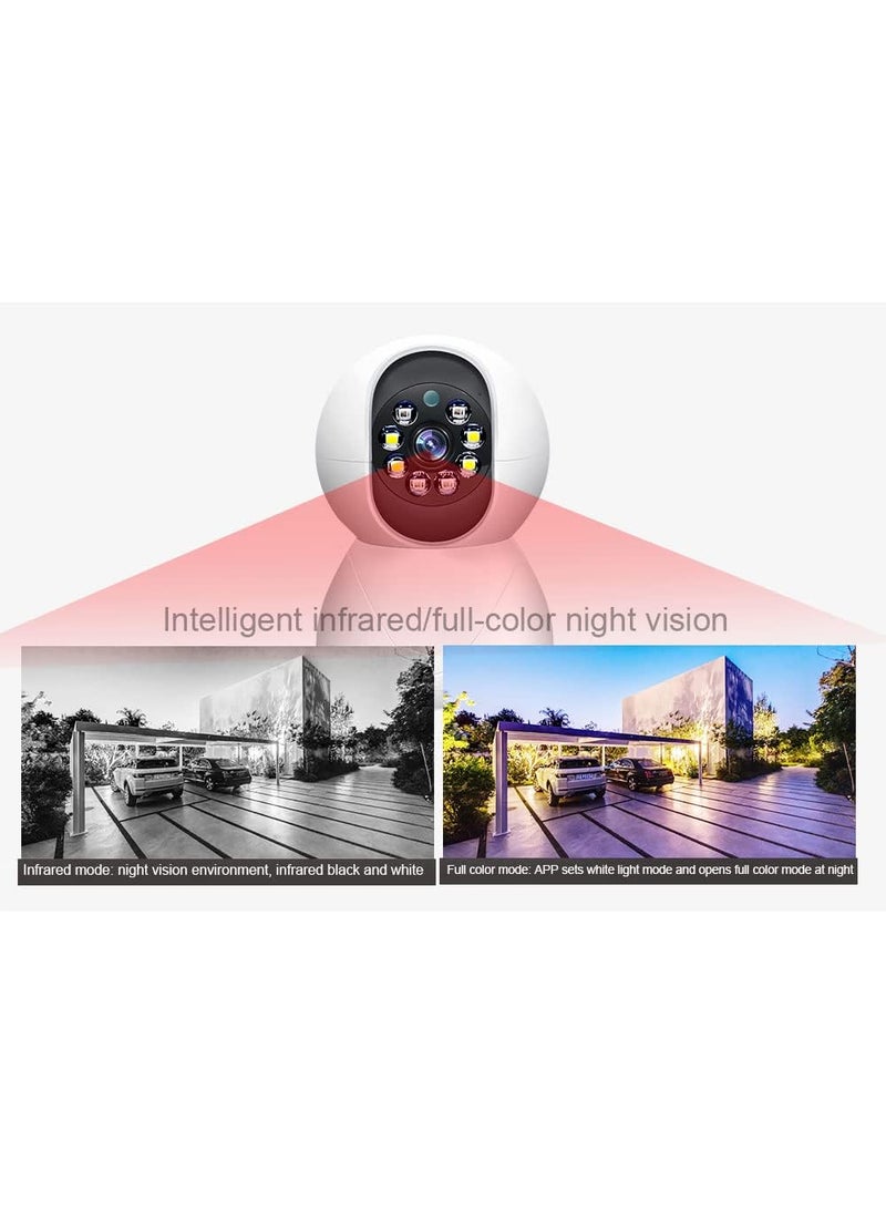 Aapeshwar Smarthome Wireless WiFi AI Smart Security Camera with 3 MP Indoor HD Resolution Two Way intercom Dual Light Souce Mode PTZ Function Humanoid Tracking Color Night Vision