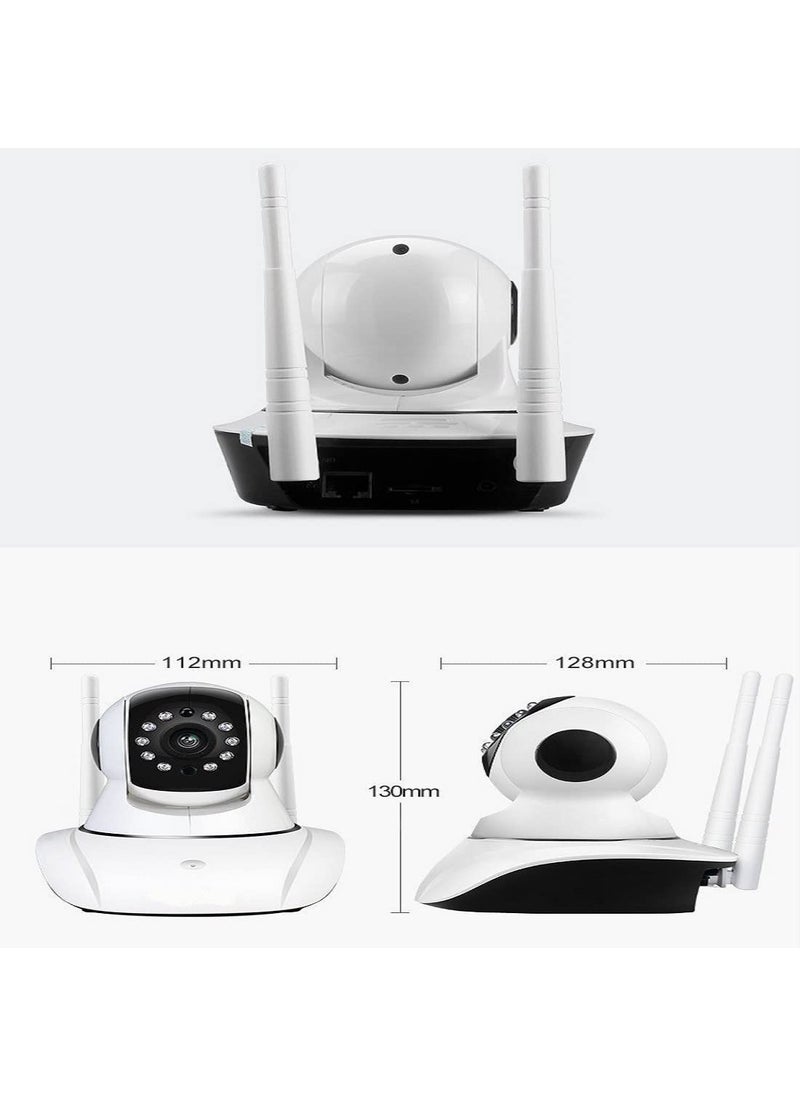SNARIYOVSN HD Camera with 2Way Audio with Double Antenna Smart WiFi 1080P CLEARITY APP Based V380 Pro Home and Office with Night Vision Ultra HD Wireless IP CCTV Security Camera for Indoor Use