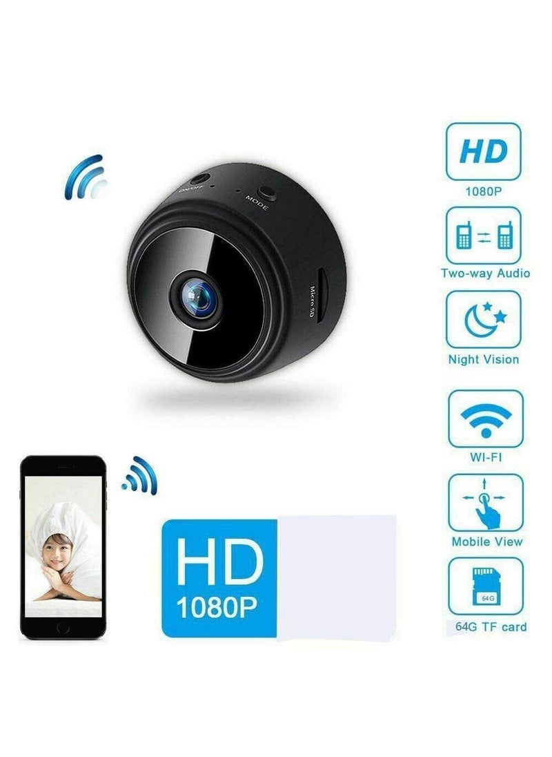 NP WORLD Wireless WiFi HD 1080p Mini Portable Security Camera Cameras with Indoor Video Recorder Small Low Light Vision Magnet