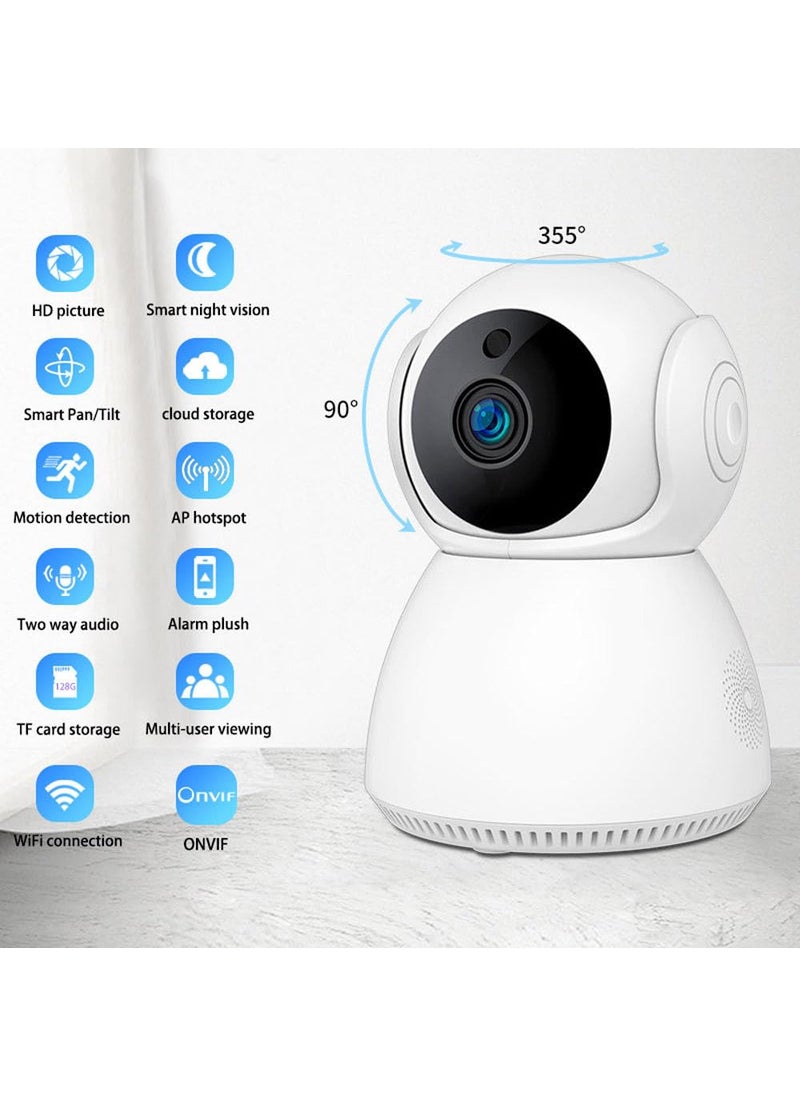 AJUK C20 Full HD 1080P WiFi Auto Tracking IP CCTV Camera with PanTilt TwoWay Audio Motion Detection Auto Tracking Night Vision Mobile Connectivity