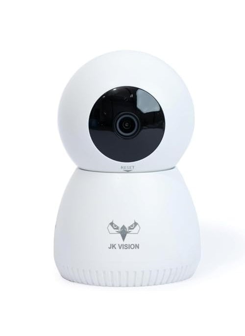 JK Vision Ranger 2 WiFi CCTV Camera 360 Coverage1080P Wireless Human Tracking Alarm Push Night Vision TwoWay Talk Compatible with Alexa White Support Upto 256GB Memory Card