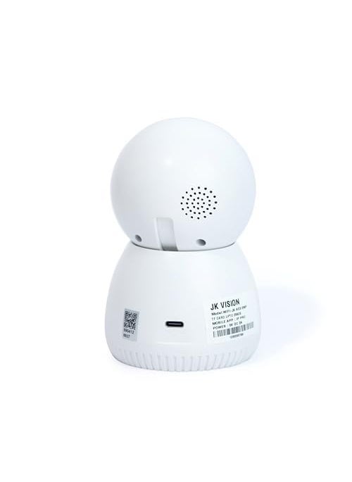 JK Vision Ranger 2 WiFi CCTV Camera 360 Coverage1080P Wireless Human Tracking Alarm Push Night Vision TwoWay Talk Compatible with Alexa White Support Upto 256GB Memory Card