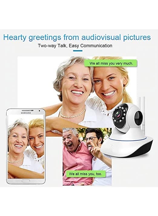 SNARIYOVSN V380 Pro HD 1080P Night Vision Wireless WiFi IP Camera with 2 Way Audio Upto 64 GB SD Card Support CCTV Camera for Indoor Security Camera