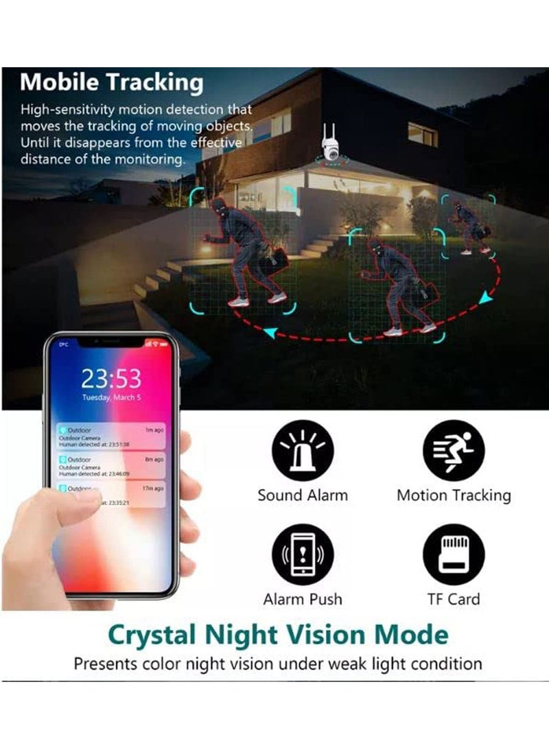 Pelupa Wireless WiFi PTZ Hidden SPY CCTV Camera Night Vision for Remote Live Viewing Spy Camera 64 GB 1 Channel