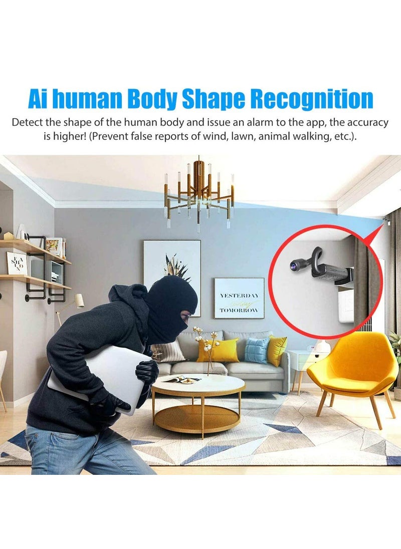 smars Wifi 920x1080p HD 100 Viewing Area Security Camera Black