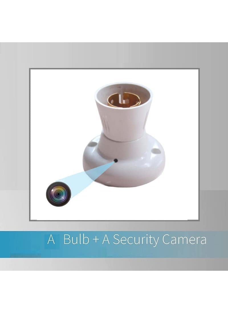 IYZA New HD WiFi 1080P Secret Bulb Holder Camera HD Wireless Video Recorder Camera Watch Live 24 Hours PRO APPBulb Holder