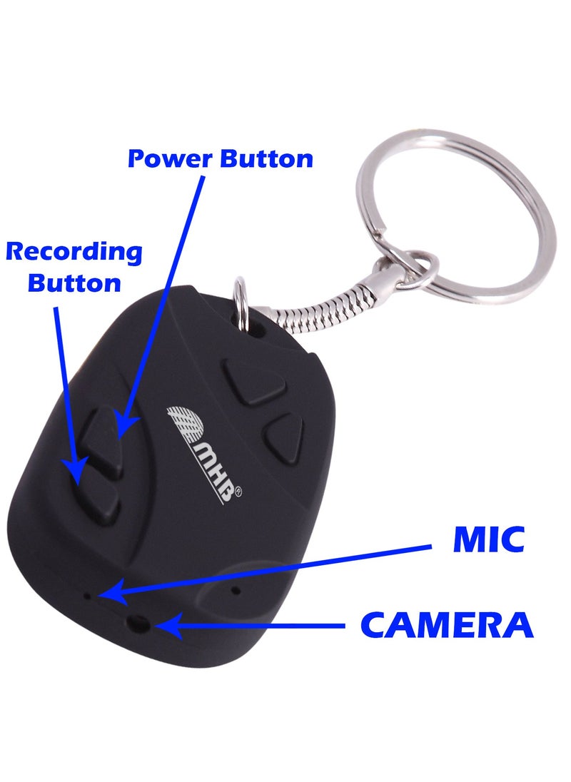 m mhb New Spy Keychain Camera AudioVideo Recording Series 1 Indoor Outdoor use HD Sound Quality 32GB Memory Supportable with inbuilt Rechargeable Battery