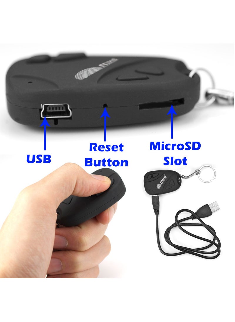 m mhb New Spy Keychain Camera AudioVideo Recording Series 1 Indoor Outdoor use HD Sound Quality 32GB Memory Supportable with inbuilt Rechargeable Battery